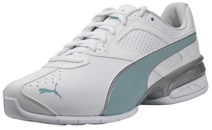 PUMA Tazon 6 - Tenis para Mujer | Zapatos de entrenamiento cruzado - M - Puma White-zen Blue-Puma Silver - 25.0 cm