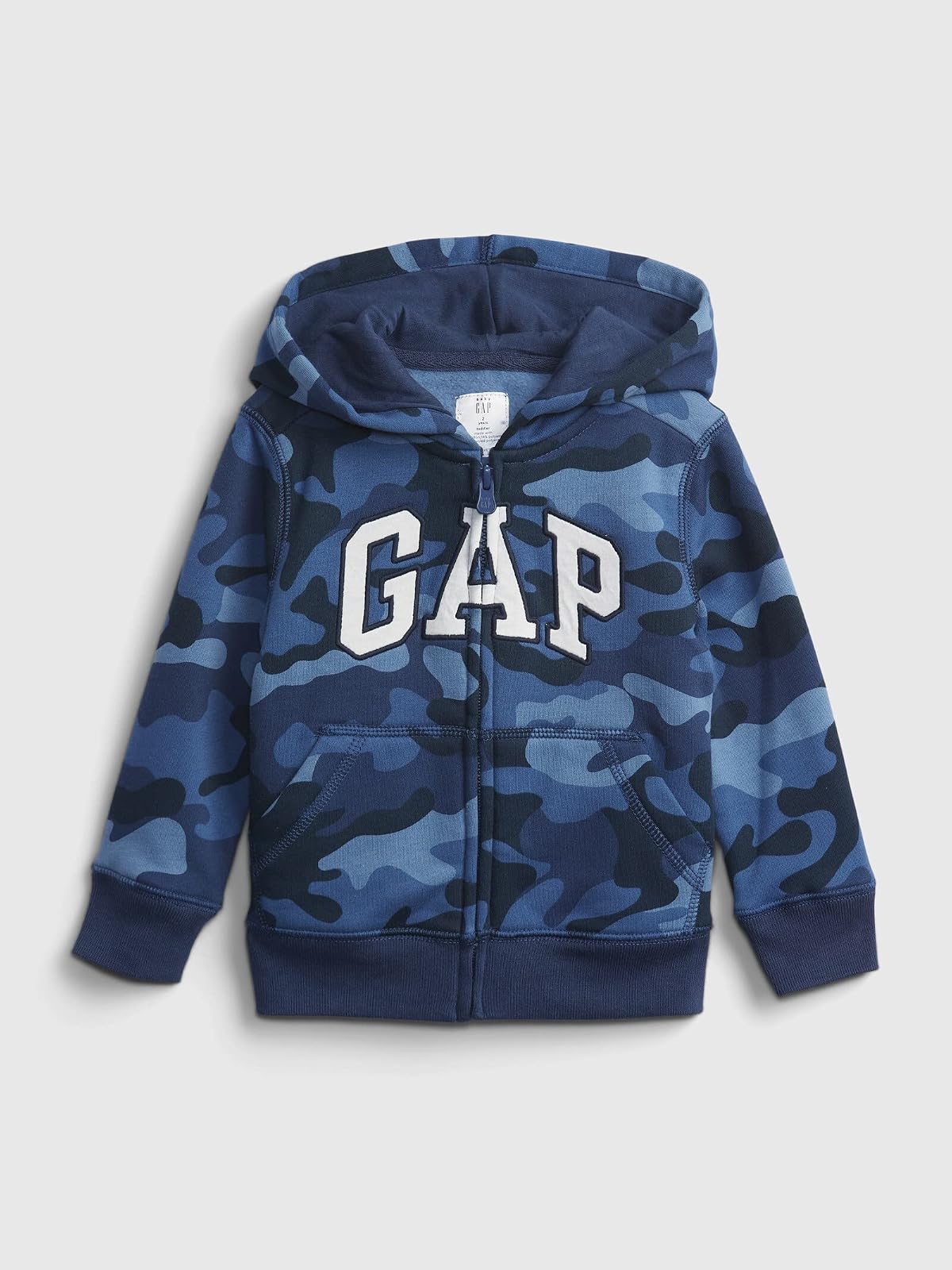 Gap Playtime Favorites Logo Full Zip Hoodie Hooded Sweatshirt Sudadera Bebé-Niños