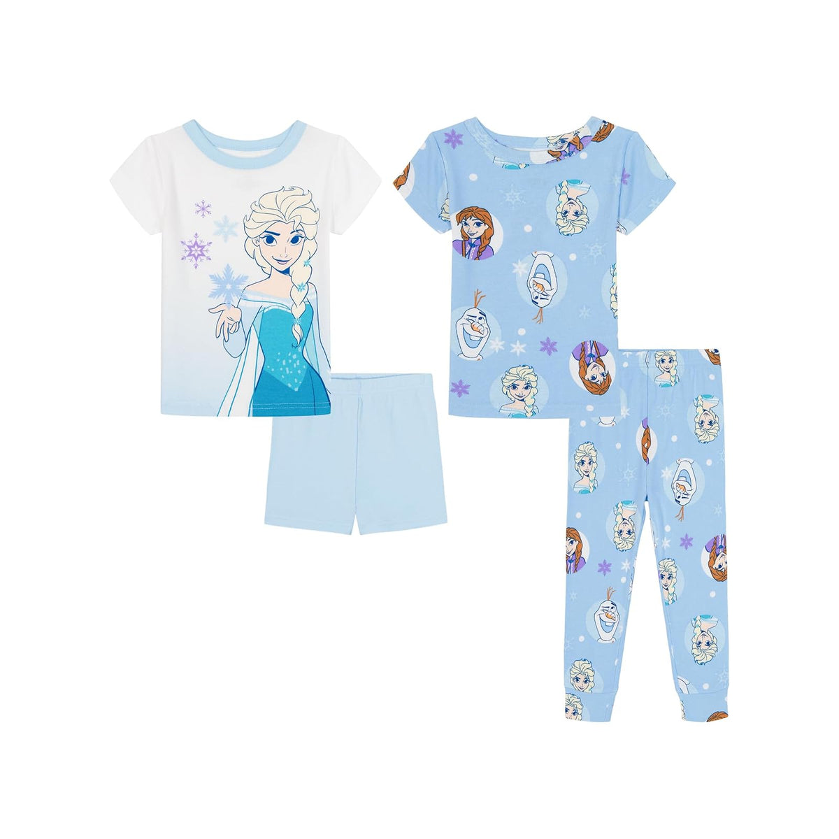 Disney Pijama de 4 Piezas para Niña - 2 Años - Frosten
