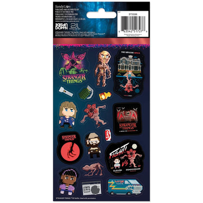 Stranger Things 5 - Pegatina estándar Pixel Friends Forever - 4 hojas