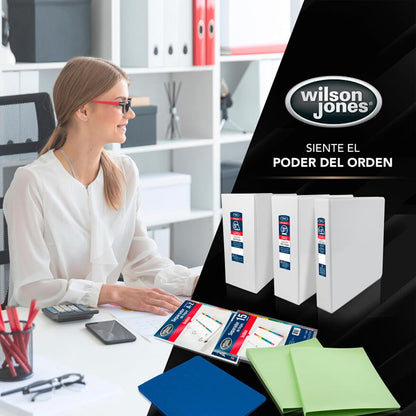 Wilson Jones Protector de Hojas Grueso, Paquete de 100 Piezas. P0571