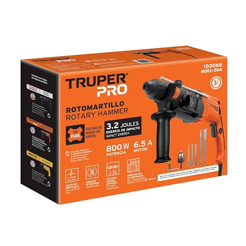 TRUPER ROEL-30A, Rotomartillo SDS/destornillador 3.2 J, 800W
