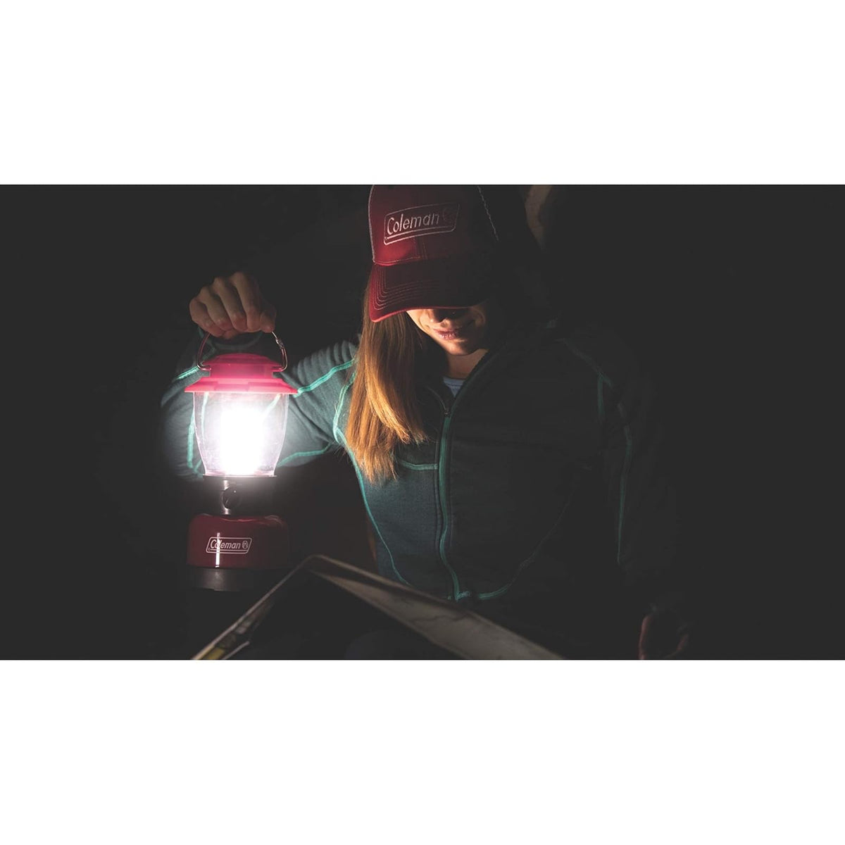 Coleman Carabineer Classic Personal Size LED Lantern, Red