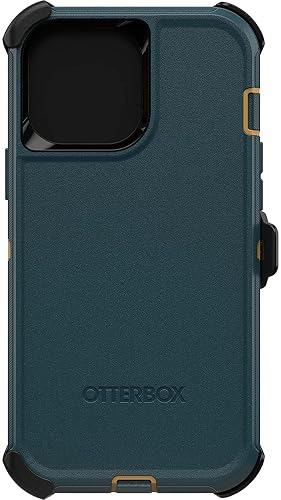Otterbox Funda para iPhone 13 Pro MAX Y iPhone 12 Pro MAX Defender Series - Hunter, Resistente Y Duradera, con Protección De Puerto, Incluye Soporte De Clip De Funda Verde