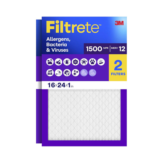 Filtrete Healthy Living filtro, 2 unidades, 16x24x1