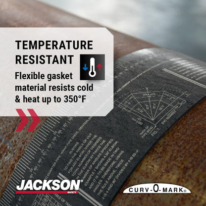 Jackson - Herramienta de medición de tuberías de seguridad – Herramienta de montaje de tubería de cinta redonda (varios tamaños y clasificaciones de calor)
