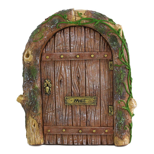 Top Collection Miniatura de jardín de Hadas místico gnomo Puerta para el hogar