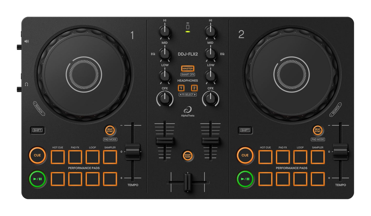 Controlador Pioneer DJ AlphaTheta Driver DJ Compacto de 2 Canales Modelo DDJ-FLX2