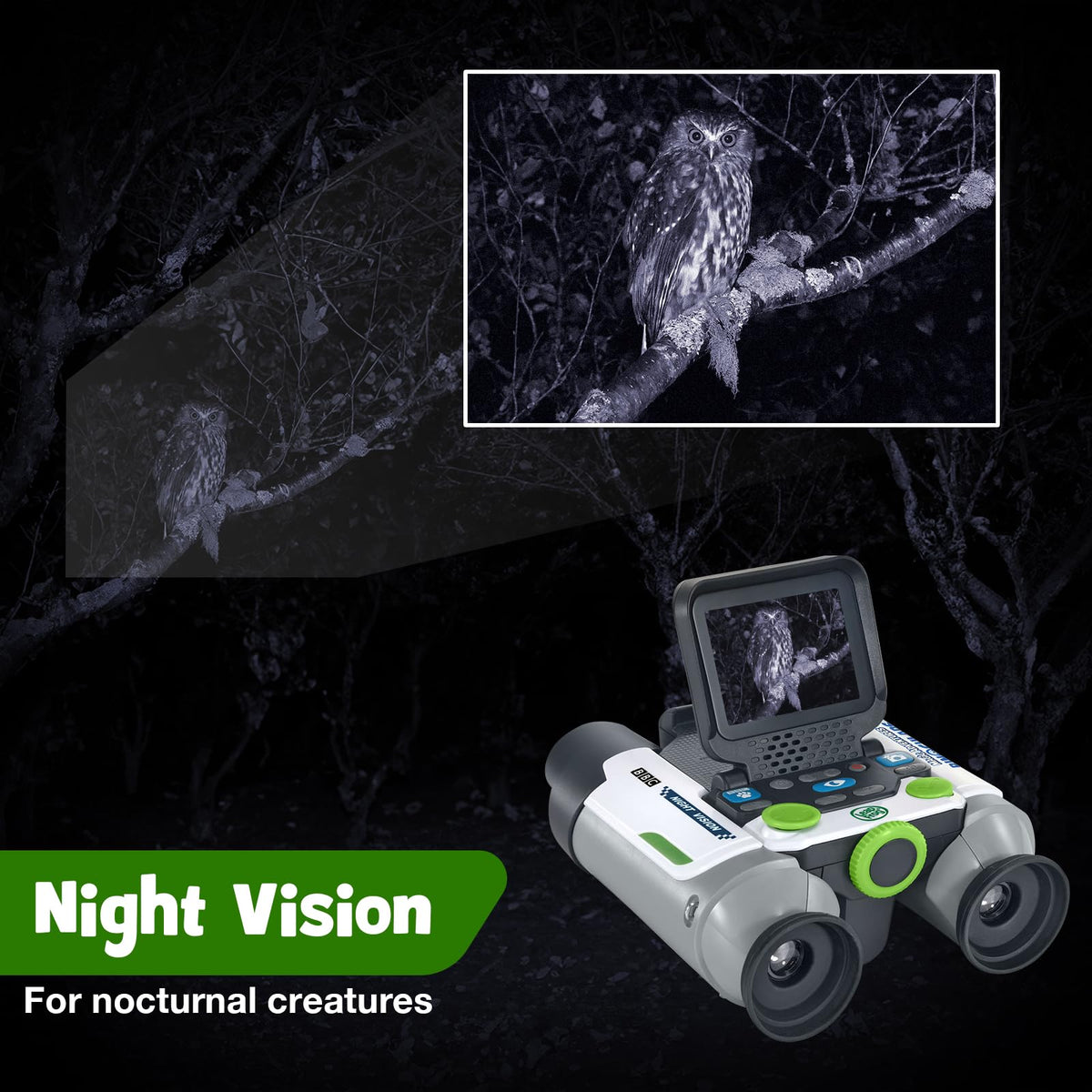 Leapfrog Magic Adventures - Prismáticos con Captura de visualización, visión Nocturna para niños a Partir de 4 años