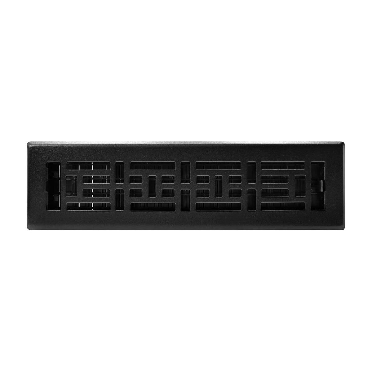 Decor Grates AJH212-BLK - Registro de Piso Oriental, 2 x 12 Pulgadas, Negro Texturizado