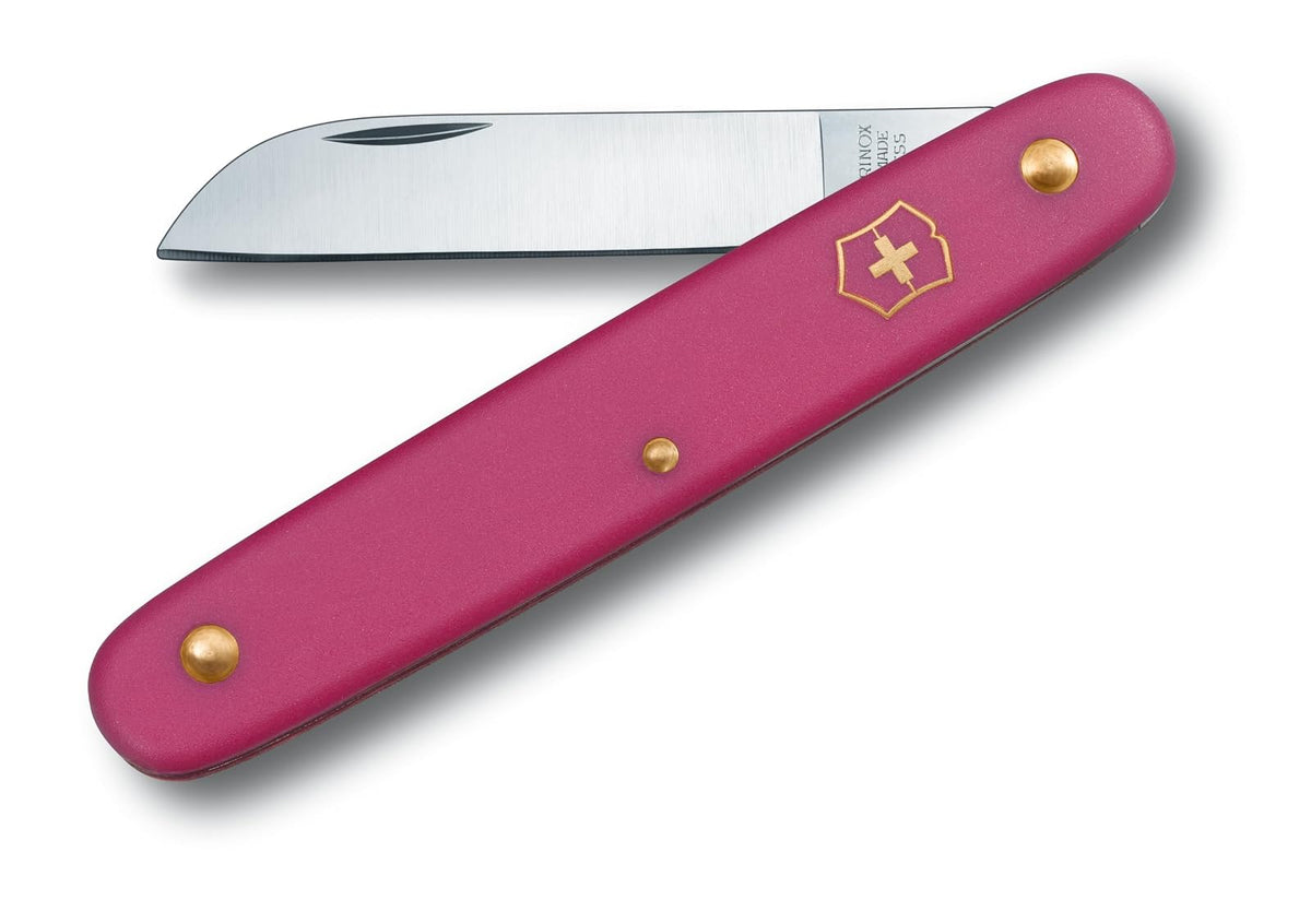 Victorinox Navaja para Flores en Blister, Hoja Recta, Fucsia
