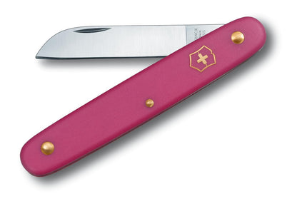 Victorinox Navaja para Flores en Blister, Hoja Recta, Fucsia