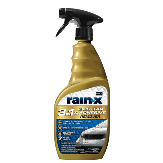 Rain X® 3in1 Bug, Tar & Adhesive Remover. Atomizador 16 oz (473 ml).