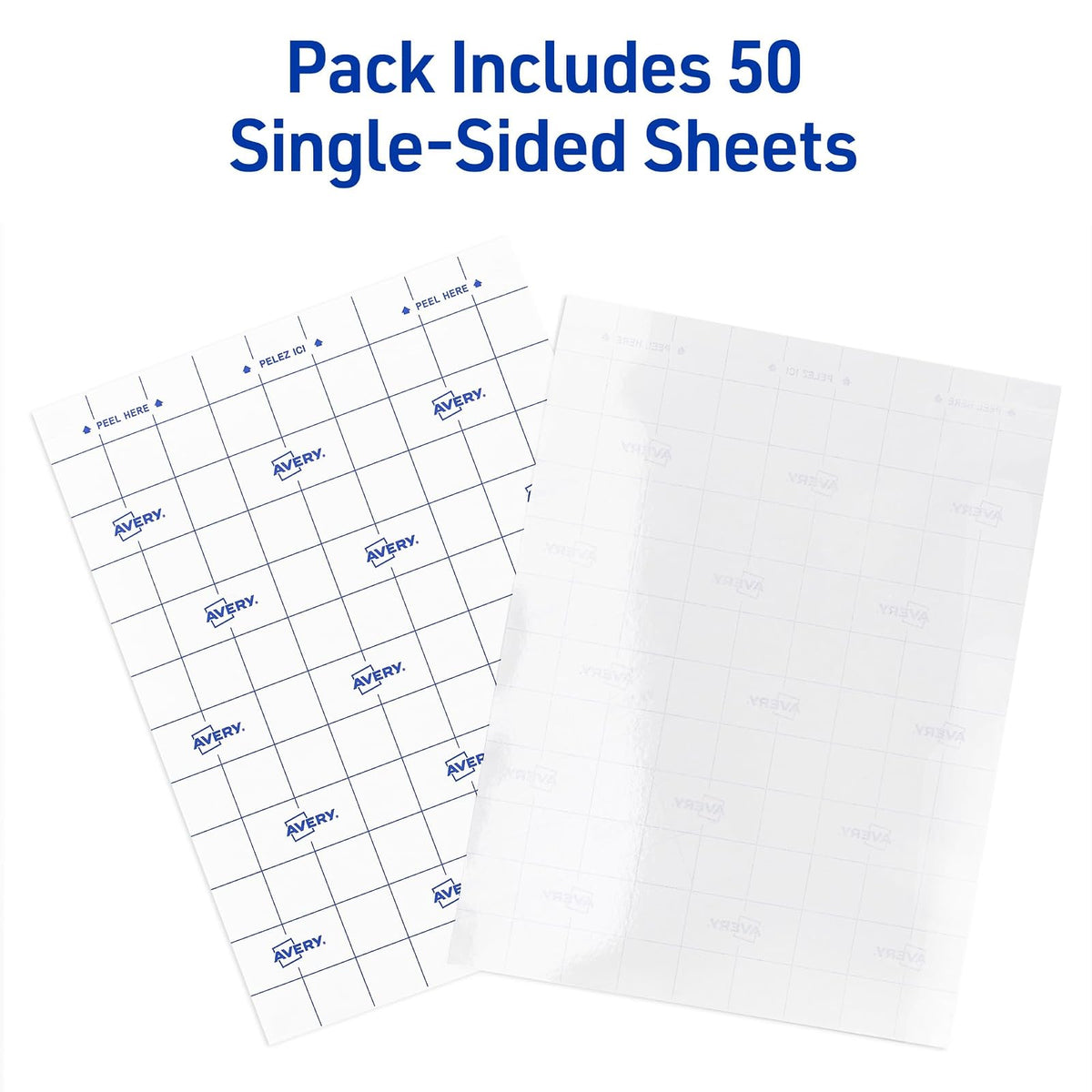 Avery Self-Adhesive Laminating Sheets, 9 x 12 Inches, Box of 50 (73601)