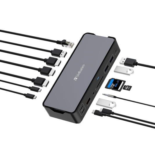 Verbatim Estación de Acoplamiento USB-C™ Pro 15 en 1