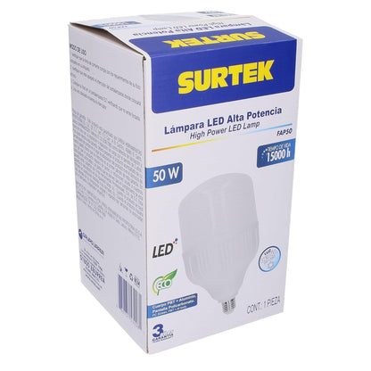 Surtek FAP50 Foco LED de 50W, Base Tipo E27/E29, 4500 Lúmenes