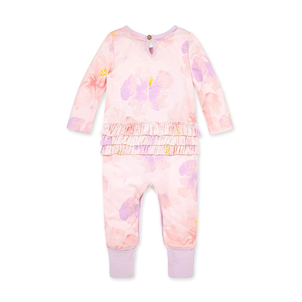 Burt's Bees - Kimono orgánico de una pieza para bebé, Sudadera con capucha de zinc., 6-9 meses