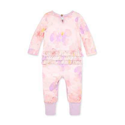 Burt's Bees - Kimono orgánico de una pieza para bebé, Sudadera con capucha de zinc., 6-9 meses