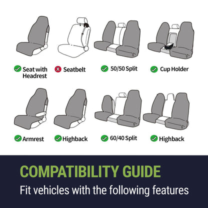 Season Guard Toalla de Sudor de Tela Terry para Asiento; Protector de Toalla para Asiento de Automóvil; Ideal para el Gimnasio; Impermeable; Ajuste Universal para Auto, SUV, Furgoneta, camión; Fácil de