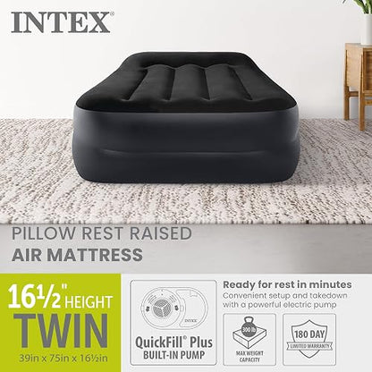 Intex Dura-Beam Series - Cama de Aire elevada con Bomba Interna (Modelo 2021)