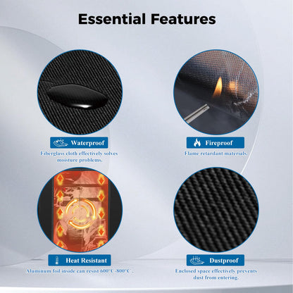 Carcasa para Impresora 3D Ender 3 V3 SE/KE/Ender 3/3 Pro/Ender 3 V2, Resistente al Fuego y al Polvo Cubierta Protectora de Temperatura Constante para impresoras Anycubic Elegoo 3D de 25.5 x 21.5