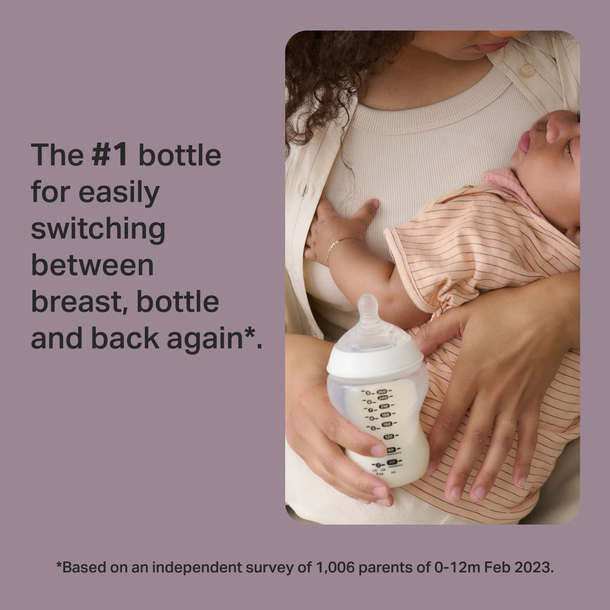 Tommee Tippee Biberones Anticólicos Natural Start, 0m+, 150ml/5oz | Paquete de 2, Tetina Flujo Lento Tipo Pecho, Autoesterilizable, Fácil Transición Pecho-Mamila, Libre de BPA