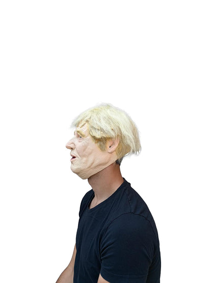 Ghoulish Productions Boris Johnson With Hair, Máscaras de Ministro del Reino Unido, Máscara de Famosas Personas Ideal para Halloween, Fiestas de Disfraces e Imitación