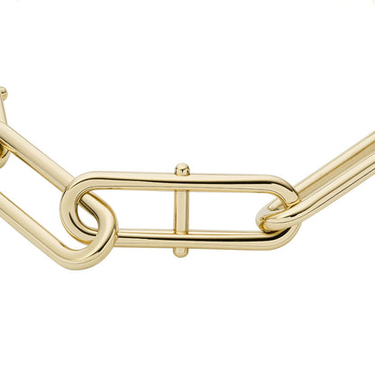 Fossil Women's Gold-Tone Stainless Steel Chain Bracelet