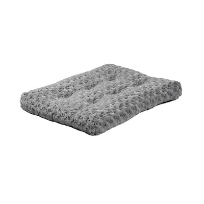 MidWest Quiet Time Deluxe Cama para Mascota, Diseño Ombré Espiral - 18" - Gris