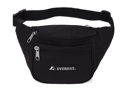 Everest Paquete de cintura Signature - M, Black, Una talla, Riñonera distintiva - M