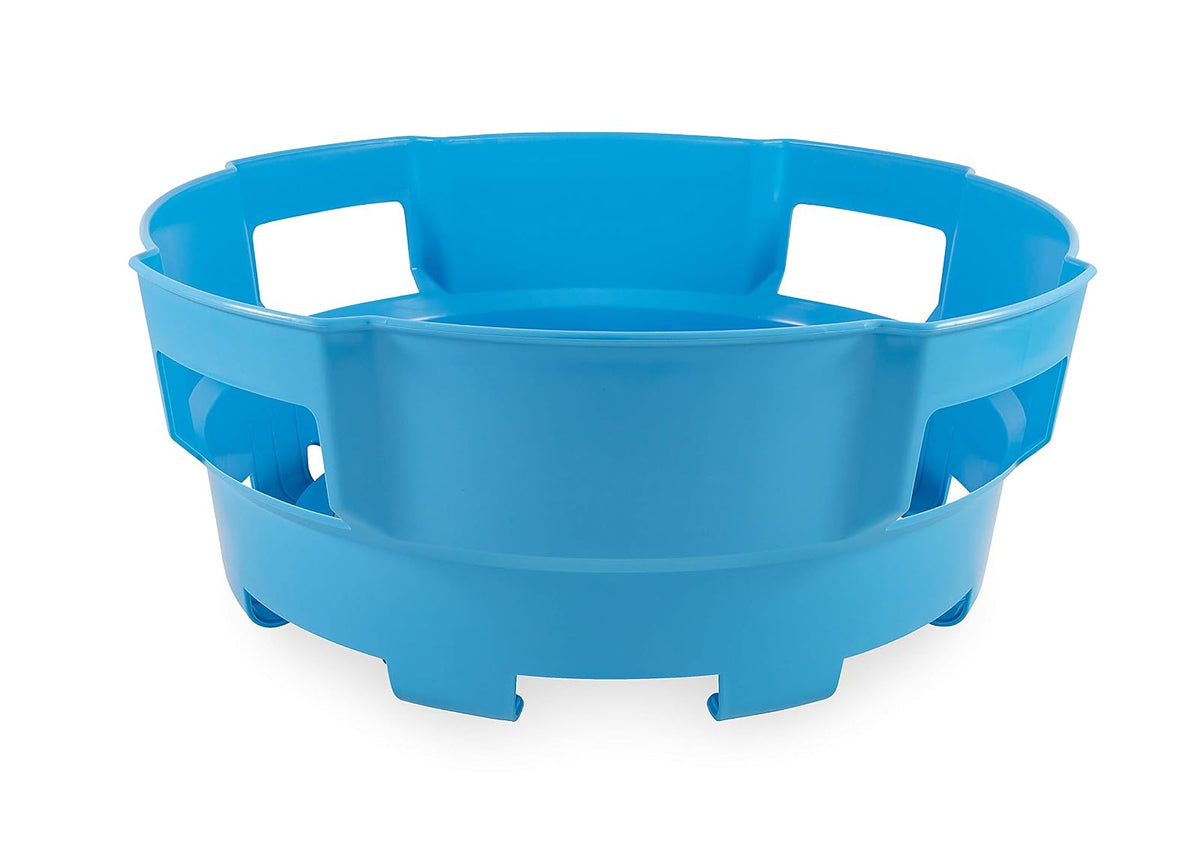 Camco 20167 - Manguera de agua para RV y cesta de cable eléctrico, color azul, proporciona organización y almacenamiento para tus mangueras de agua y cables eléctricos, soporta hasta 70 pies de