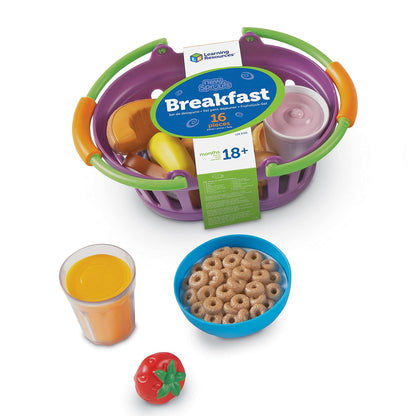 Learning Resources LER9730 Cesta de desayuno New Sprouts, 7 L x 4-1/2 W in, Multicolor