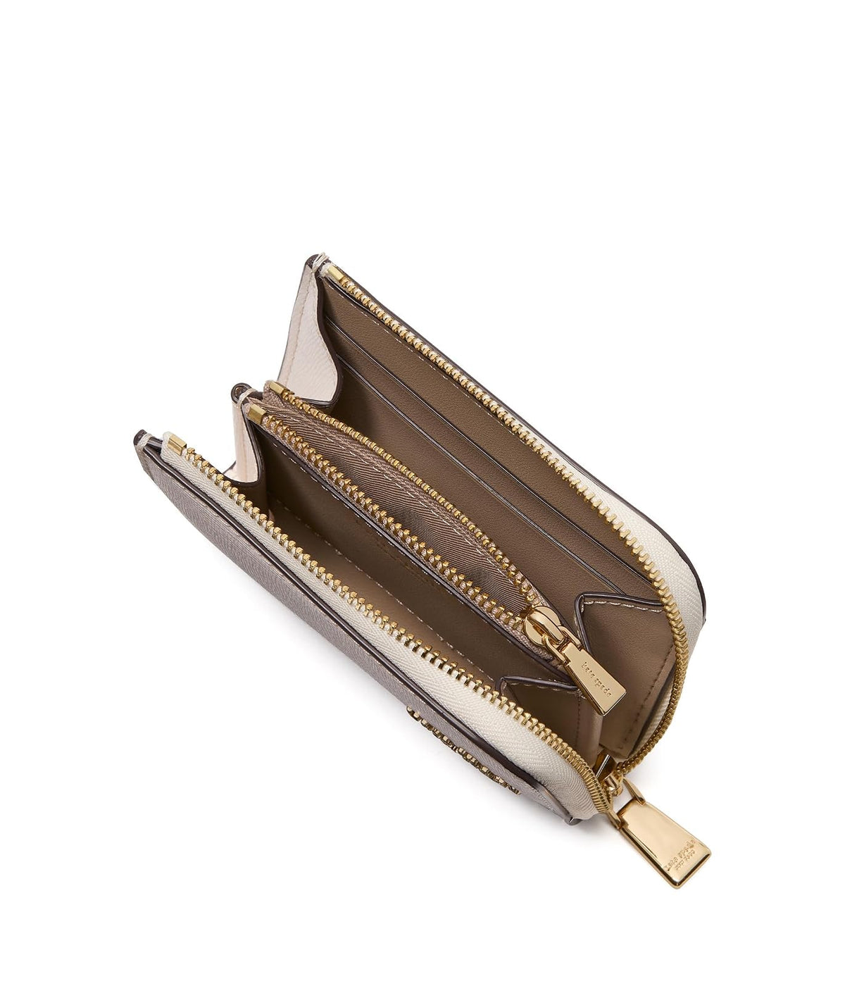 Kate Spade New York Devin Saffiano Funda de piel con cierre, Colorblocked Timeless Taupe, One Size