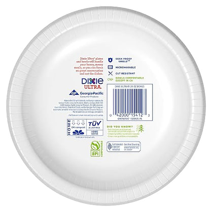 Dixie Ultra Paper Bowls, 20 Ounces, 156 Count (6 Packs of 26 Bowls)
