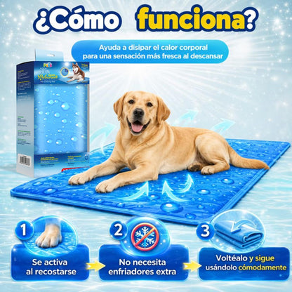 Fancy Pets Tapete Refrescante para Perros XGDE Aqua Cool | Autoenfriante, Portátil y No Tóxico | Uso Interior y Exterior