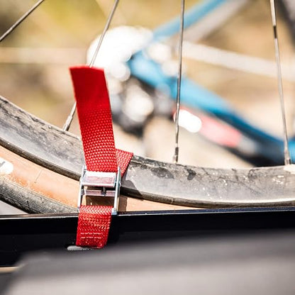 Swagman Vertical Baca - Correas de amarre para ruedas incluidas.