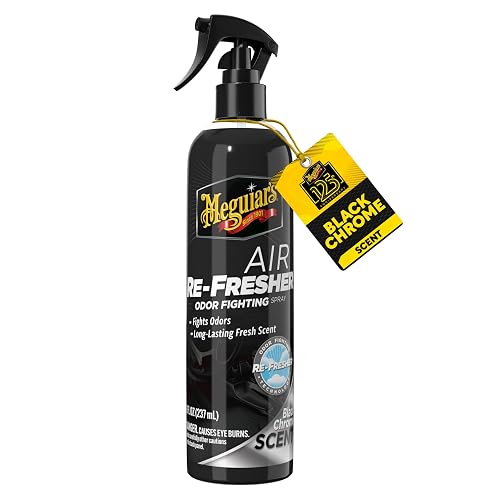 Meguiar's, G250708, Air Re-Fresher, Aerosol Eliminador de Olores, Black Chrome, 8 onzas