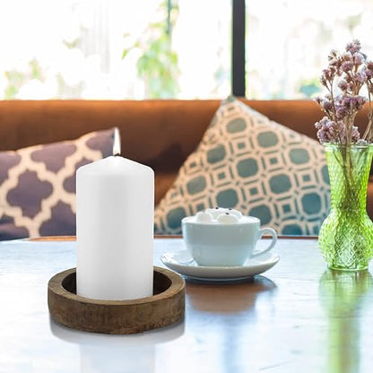 Stonebriar - Velas altas blancas sin perfume, pilares de vela de 65 horas, perfectas para decoración, bodas, emergencias, 3 x 6 pulgadas, 6 unidades
