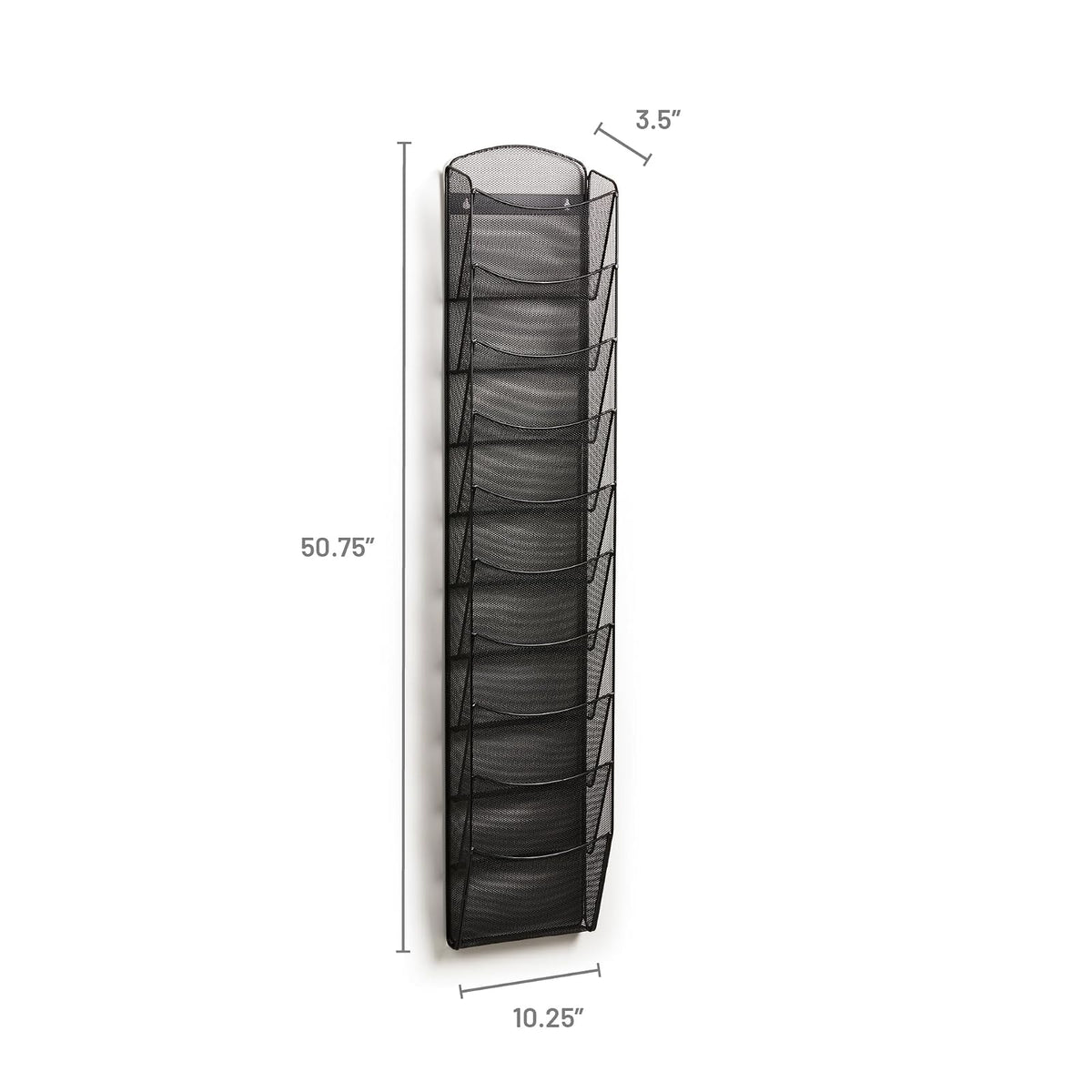 Safco 5579BL Onyx Mesh Magazine Rack, Black