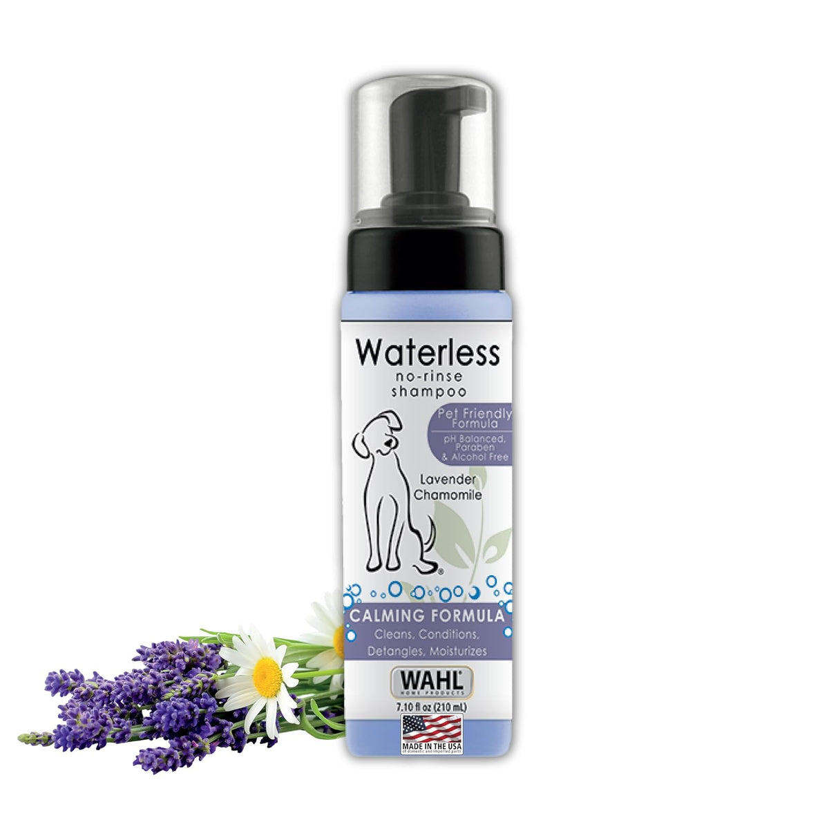 Wahl Champú Seco sin Enjuague para Mascotas - Lavender Chamomile