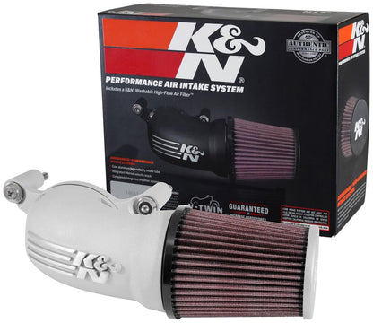 K&N Sistema de admisión de aire frío: filtro de aire de alto flujo, aumenta el rendimiento y la aceleración: compatible con Harley Davidson 2001-2017: (ver descripciones del producto para modelos