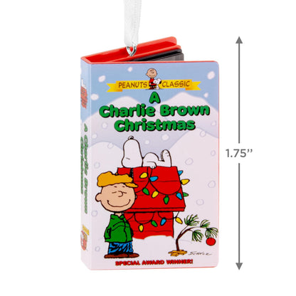 Hallmark A Charlie Brown - Estuche de Video Retro de Navidad para decoración navideña, Regalos de película de Navidad