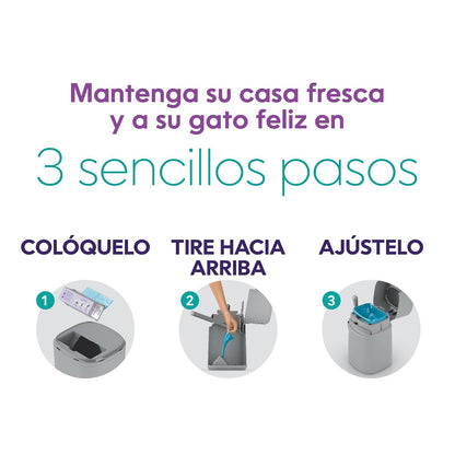 Recambio Litter Genie Easy Roll |Incluye 24 bolsas perforadas en un rollo y puede durar hasta 6 meses para un gato