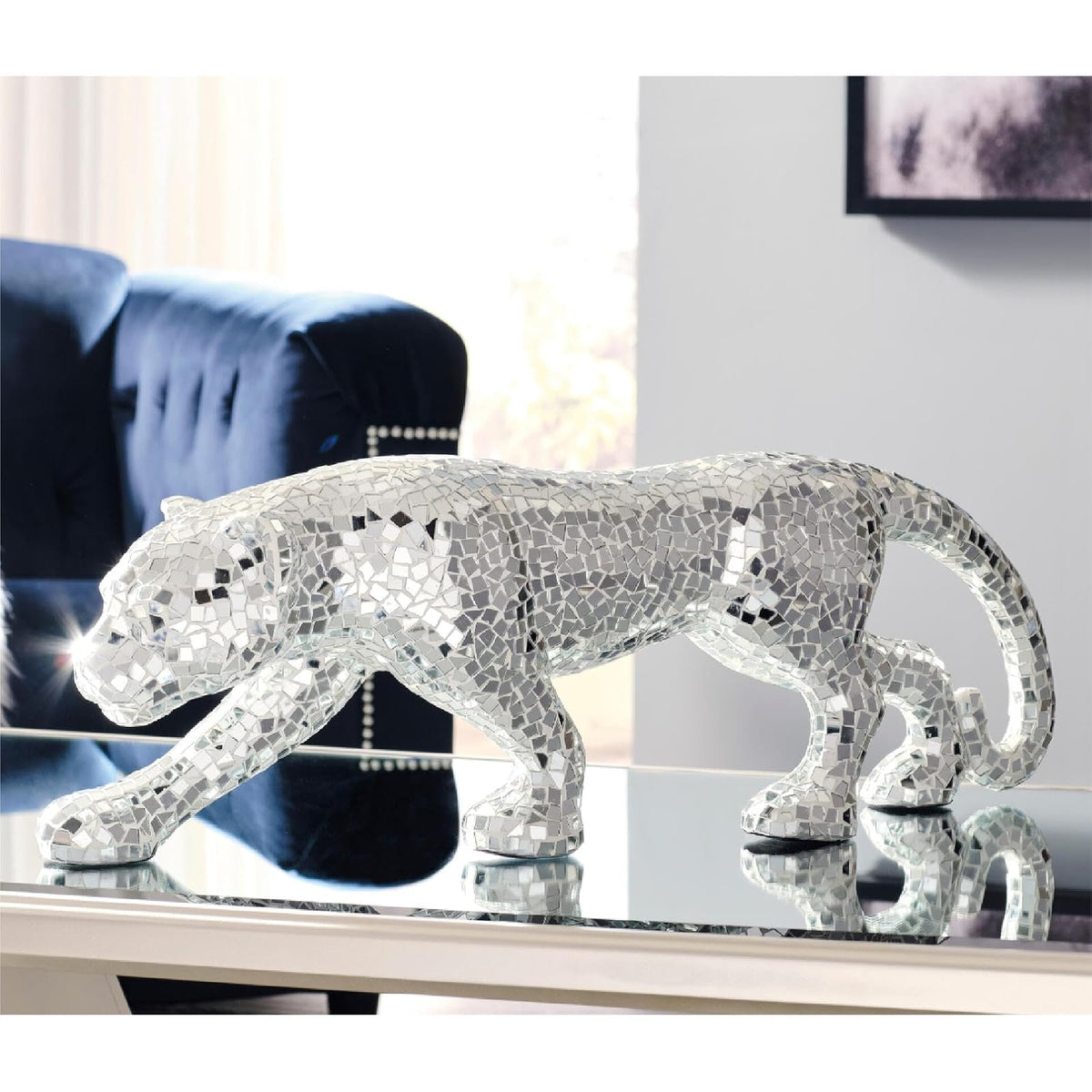 SIGNATURE DESIGN BY ASHLEY Drice - Escultura Mixta, Color Plateado