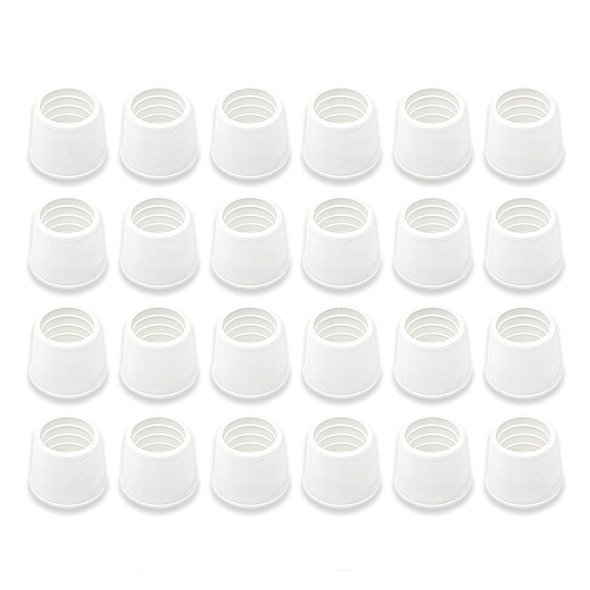Shepherd Hardware Puntas de Goma para Patas de Muebles - 1.91 cm blanco, paquete de 24