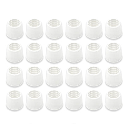 Shepherd Hardware Puntas de Goma para Patas de Muebles - 1.91 cm blanco, paquete de 24