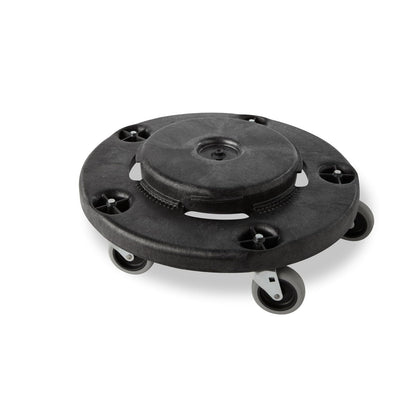 Rubbermaid Dolly, Twist On/Off Round Dolly, Negro | Para recipientes Brute de 76, 121, 167 y 208 L, color negro