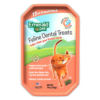 Emerald Pet, Premios Dentales de Salmón para Gato 11 oz