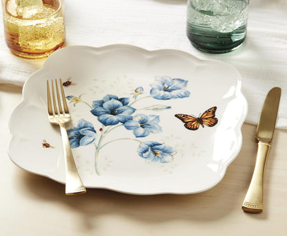Lenox 894309 Butterfly Meadow Platos cuadrados de 4 piezas