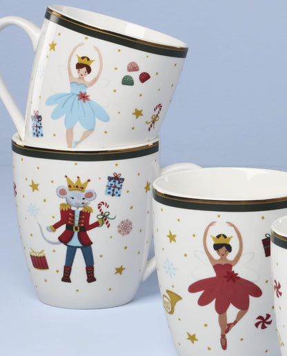 Lenox 897888 - Juego de 4 tazas de ballet para cascanueces